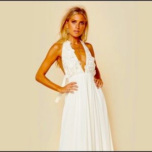 For Love & Lemons white flower maxi